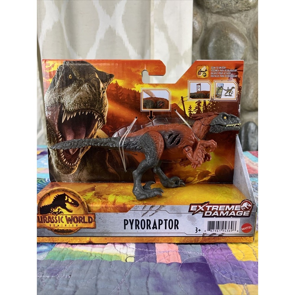 Jurassic World Dominion Pyroraptor Extreme Damage Dino Mattel 2021
